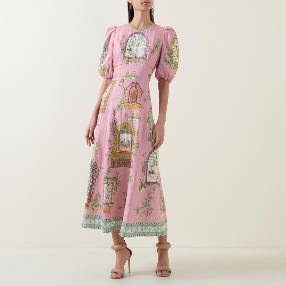 Alemais monte midi dress